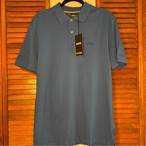 Boss Blue Polo Shirt Classic Design